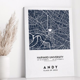 StayProudly College University Campus Map Poster