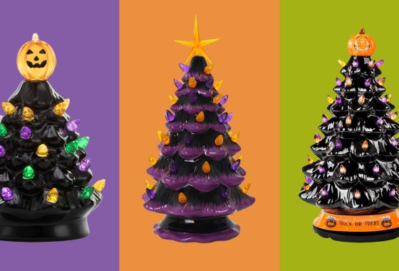 Vintage ceramic Halloween trees are all the rage this season