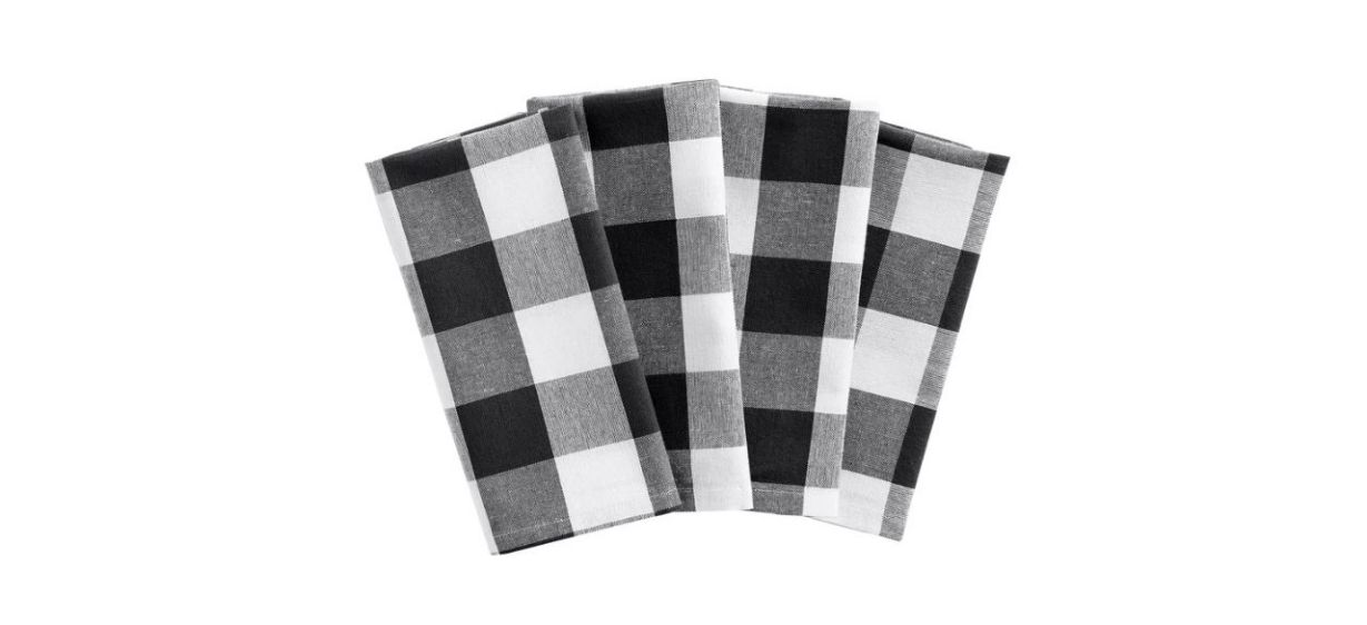 Best Gracie Oaks Skookum Cotton Plaid Rectangular Napkins