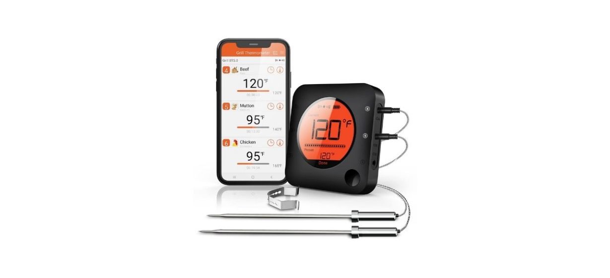 Bfour Wireless Bluetooth Digital Meat Thermometer
