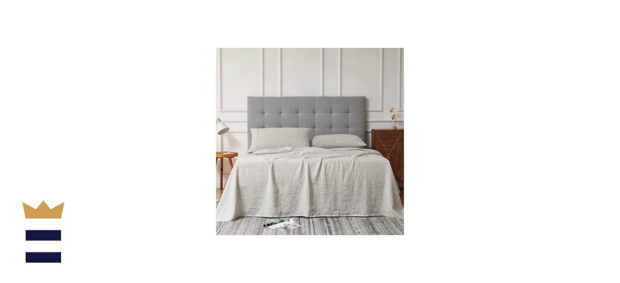 Berklan 100% French Natural Linen Full-Size Sheets