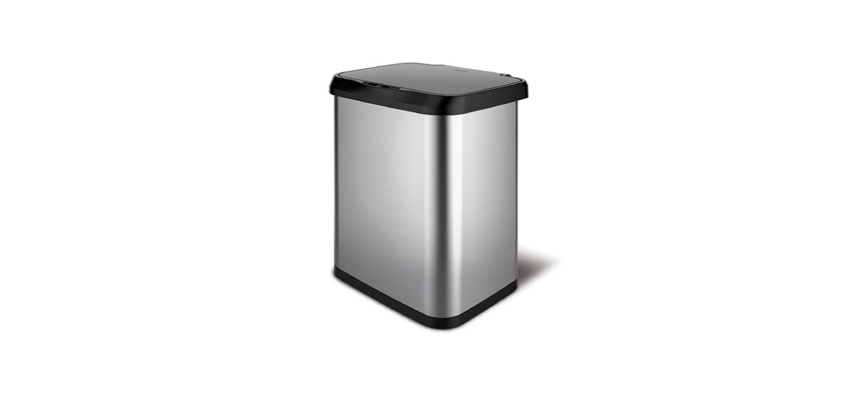 GLAD 13-Gallon Stainless Steel Trash Can