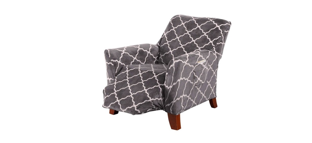 Great Bay Home Brand Modern Velvet Plush Strapless Slipcover