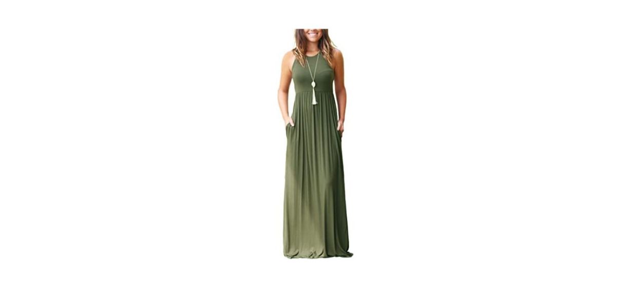 Grecerelle Women's Sleeveless Long Maxi Dress