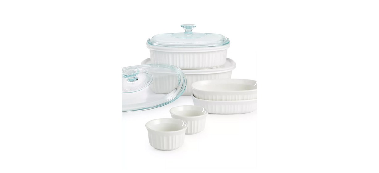 Best Corningware French White 10-Piece Bakeware Set