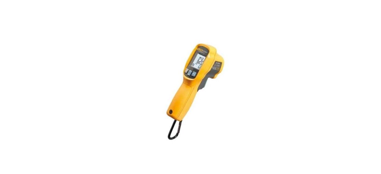 a yellow infrared thermometer (not for taking human temperatures)