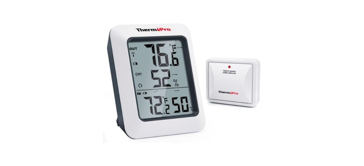 ThermoPro Digital Hygrometer Indoor/Outdoor Thermometer