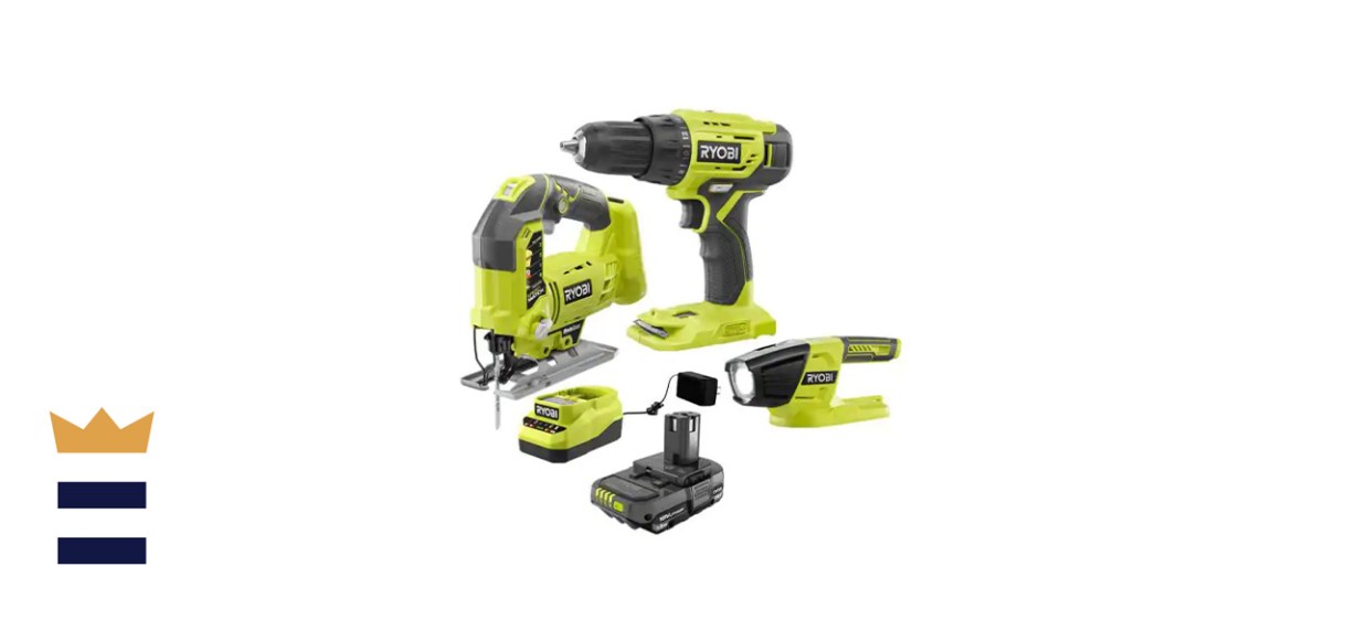 Ryobi One+ 18-Volt Cordless 3-Tool Combo Kit
