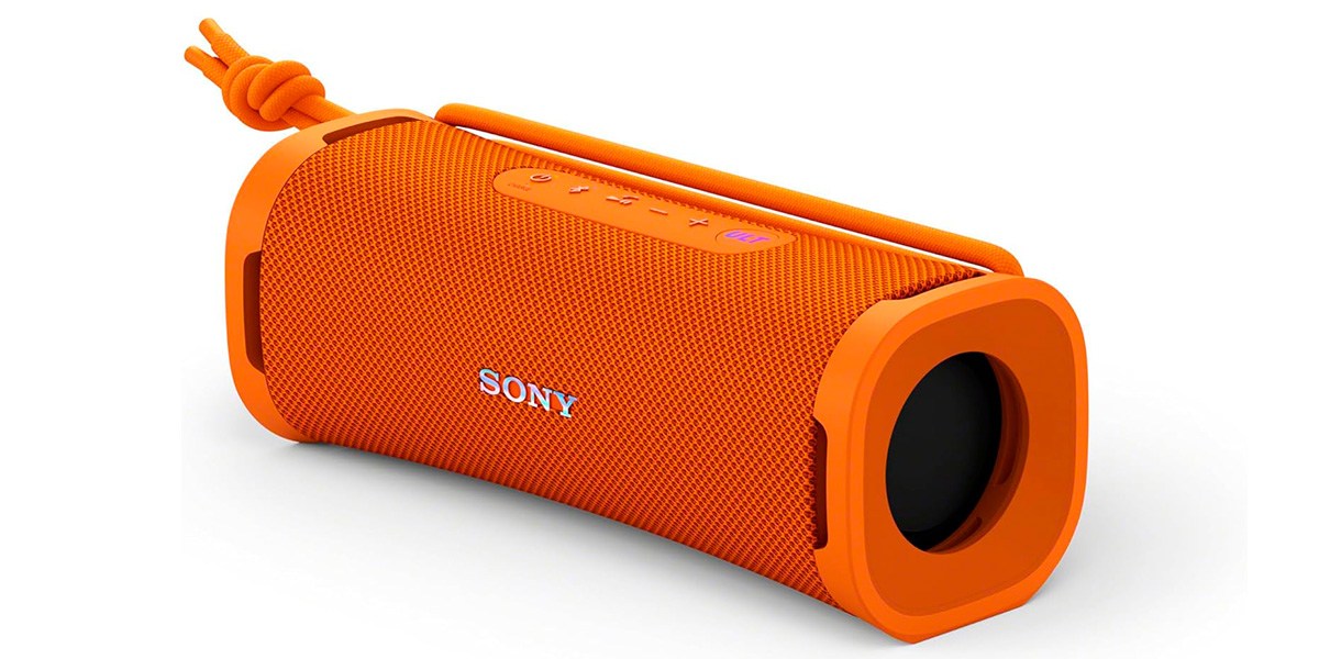 Orange Sony ULT Field 1 on white background