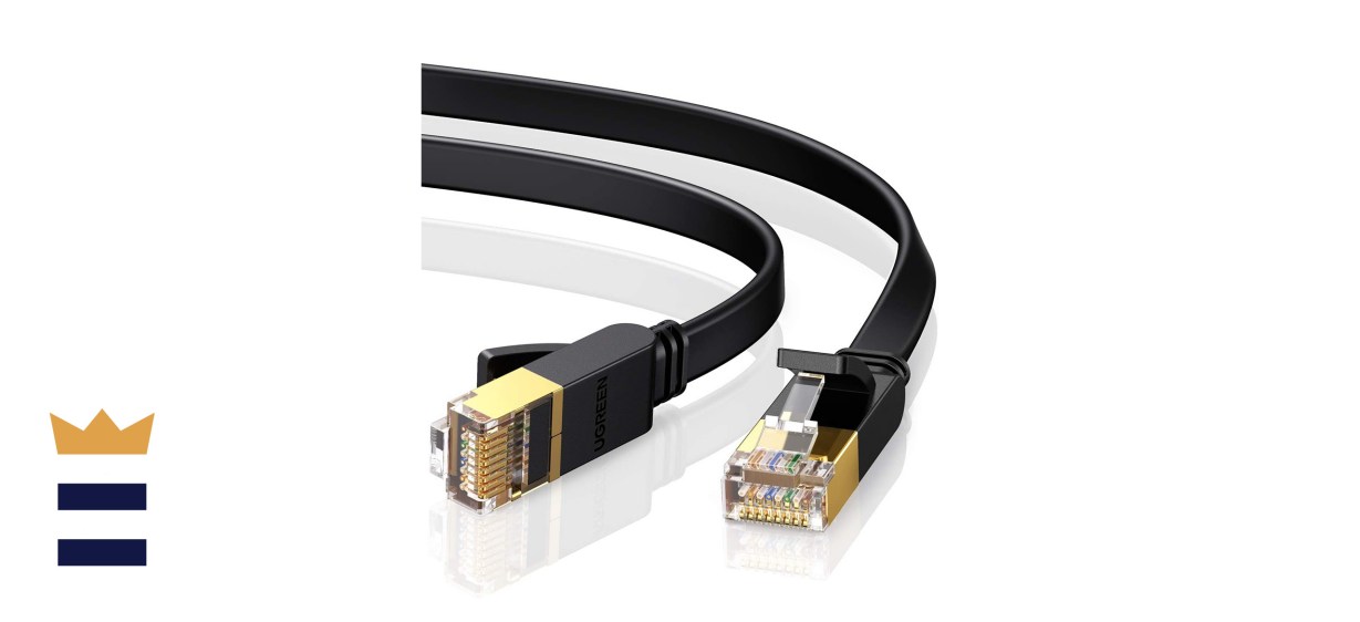 UGREEN High-Speed 10Gbps Cat7 Ethernet Cable with Flexible Flat Design