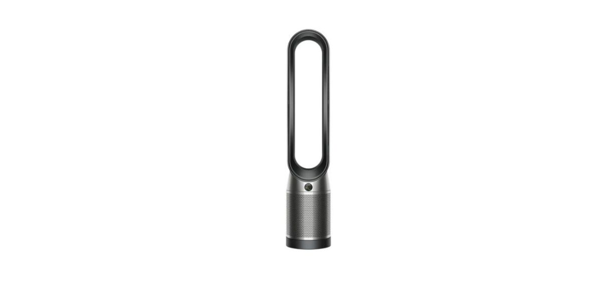 Dyson TP07 Purifier Cool Connected Tower Fan in black, on white background
