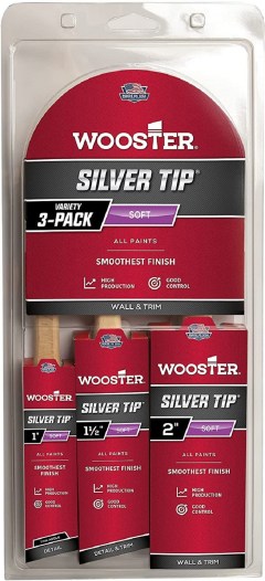 WOOSTER Variety Silver Tip 3-pack Paintbrushes