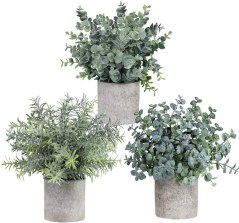 Winlyn Artificial Mini Potted Plants
