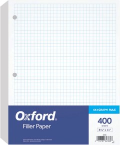 Oxford Filler Graph Paper