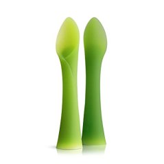 Olababy 100 Percent Silicone Soft-Tip Training Spoon - Set of 2