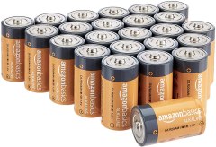 Amazon Basics D Cell All-Purpose 1.5V Alkaline Batteries: 24-Pack