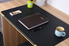 Lohome 27.5 x 17.7 Inch Artificial Leather Laptop Mat with Fixation Lip