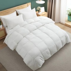 White Noise 600 Fill Power Goose Down and Feather All Season Comforter