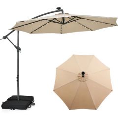 Freeport Park Isley 10-Ft. Lighted Cantilever Umbrella