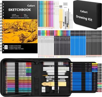 Caliart 176PCS Art Supplies Sketching Kit