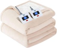 Sealy Flannel & Sherpa Heated Blanket