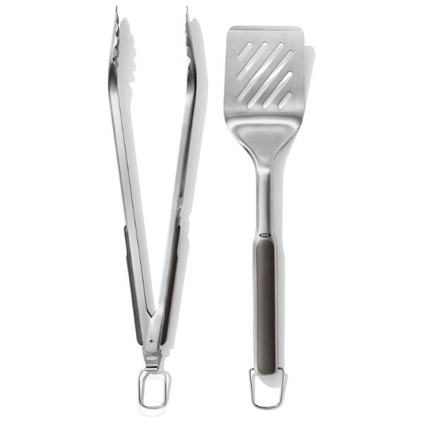 OXO Outdoor Grilling Turner and Tongs Set