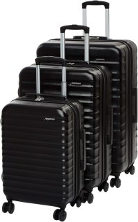Amazon Basics 3-Piece Hardside Spinner Set