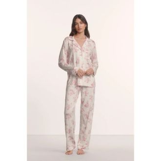 Eberjey  Gisele Printed TENCEL Modal Long PJ Set