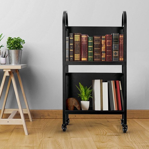 OFFICEROO Rolling Library Book Cart