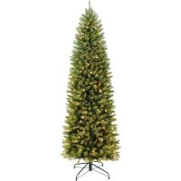 Puleo International 7.5ft Pre-Lit Slim Fraser Fir Christmas Tree