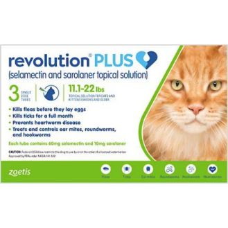 Revolution Plus Topical Solution for Cats, 5.1-15 lbs