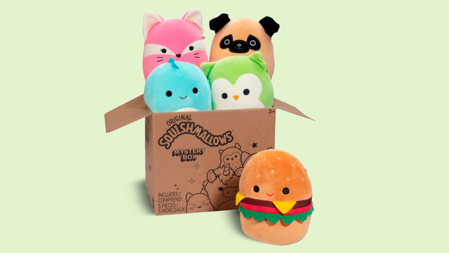 Squishmallows 5pack Mystery Box is at its lowest price ever at Walmart