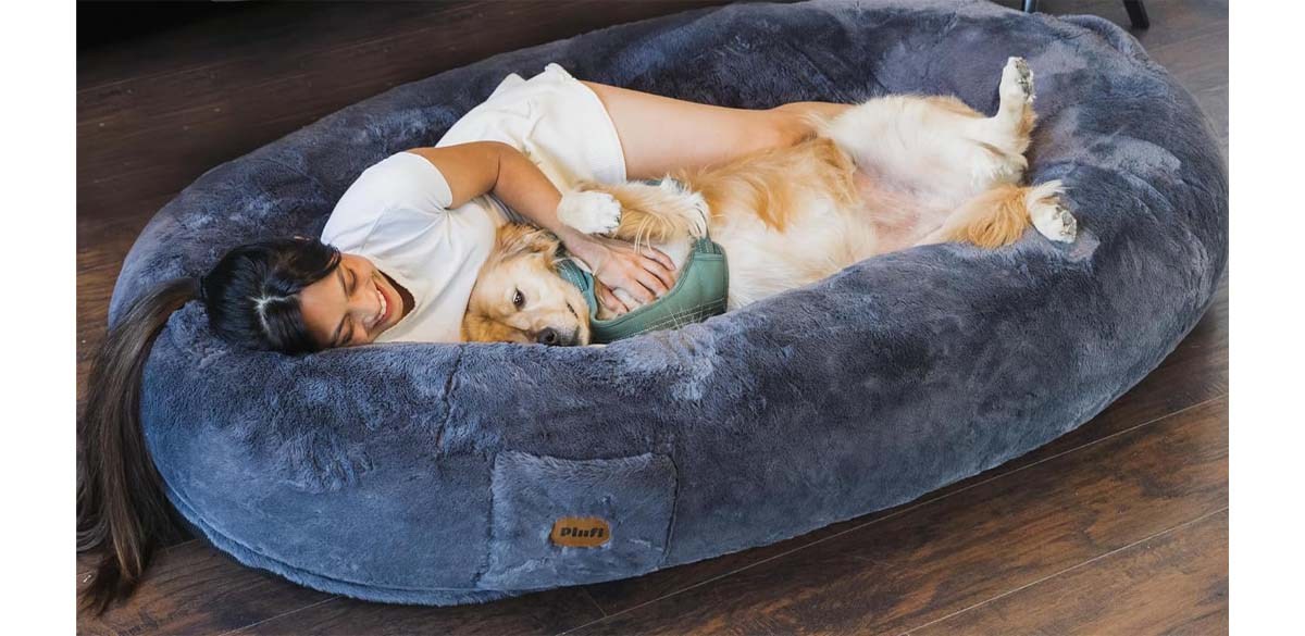 Black Plufl, The Original Human Dog Bed