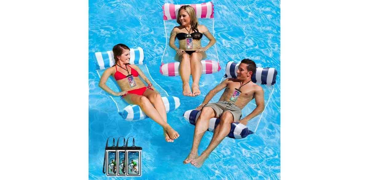 Livhil 3Pcs Pool Float Hammock