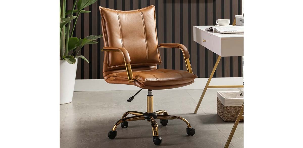 Ophelia &amp; Co Lundgren Faux Leather Task Chair
