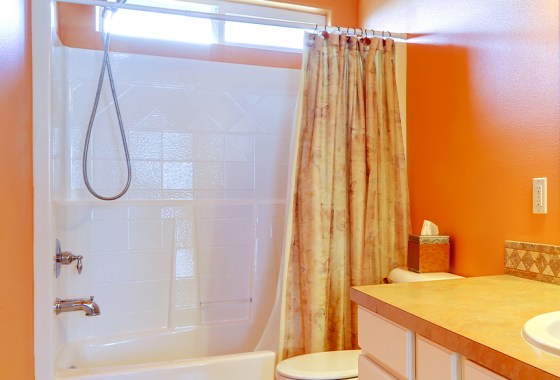 Best orange shower curtain