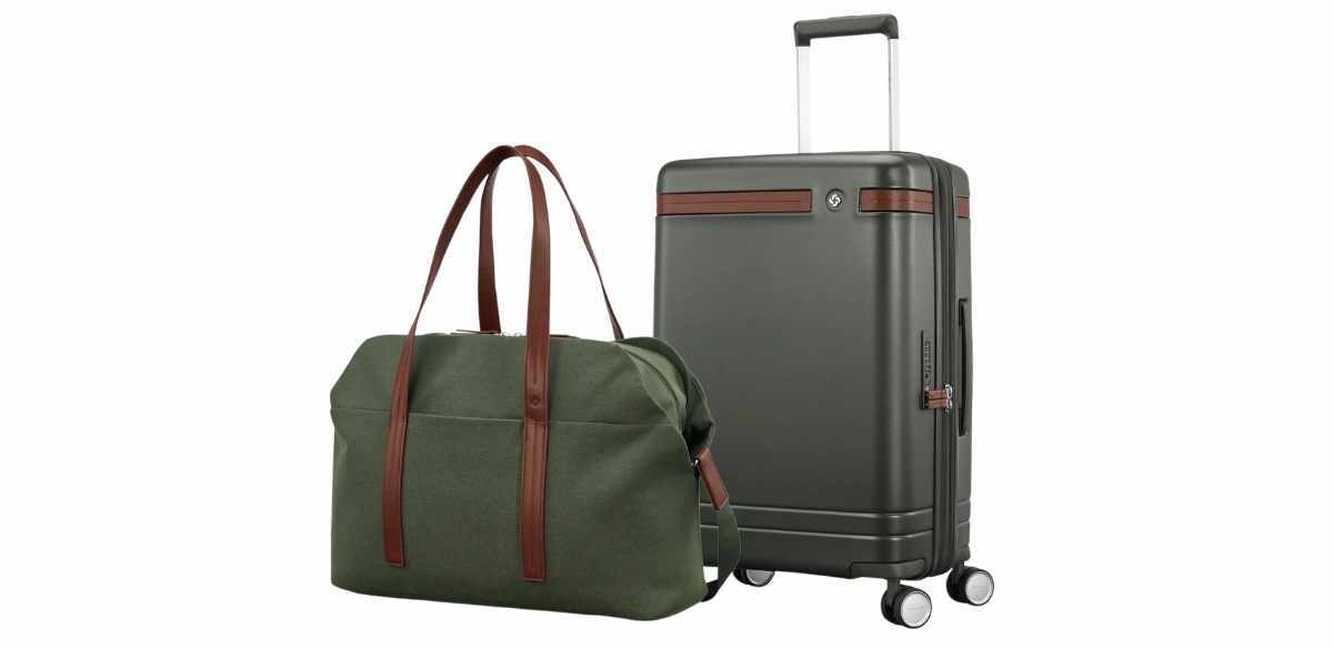 Virtuosa 2 Piece Set Weekender &amp; 21 in Carry On Luggage