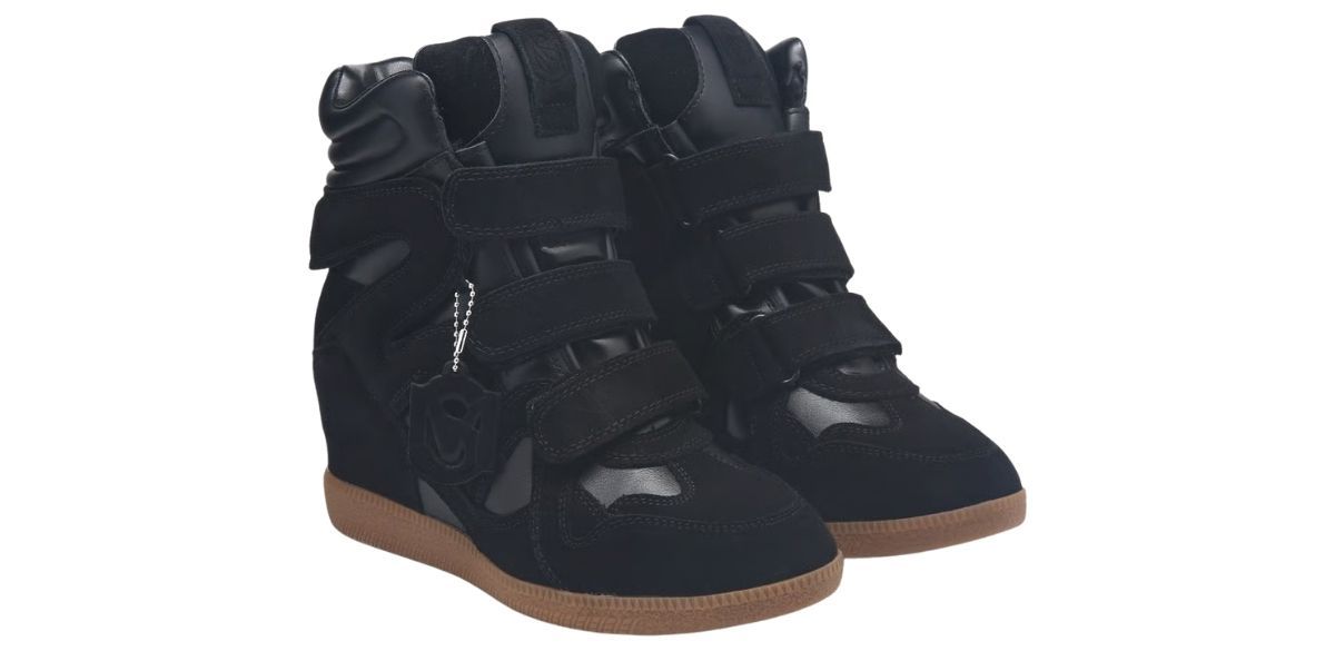 Women's Mavis Wedge Sneaker, Black