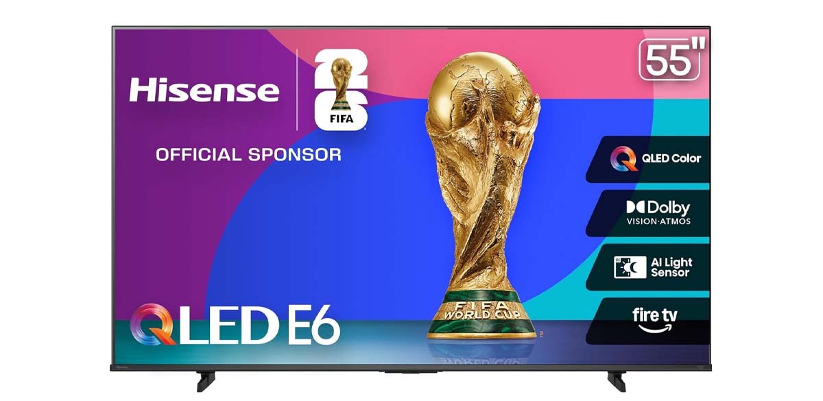 Hisense 55in E6 Cinema Series QLED 4K UHD Smart Fire TV