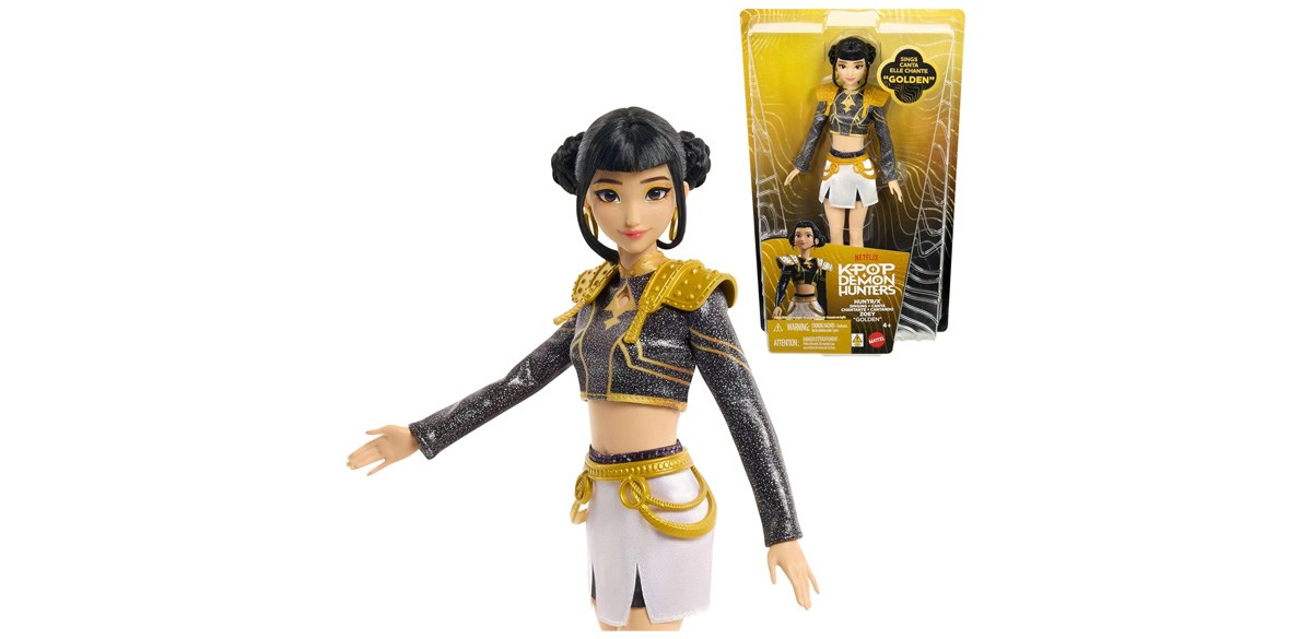 Mattel Kpop Demon Hunters HUNTR X Zoey “Golden” Singing Doll