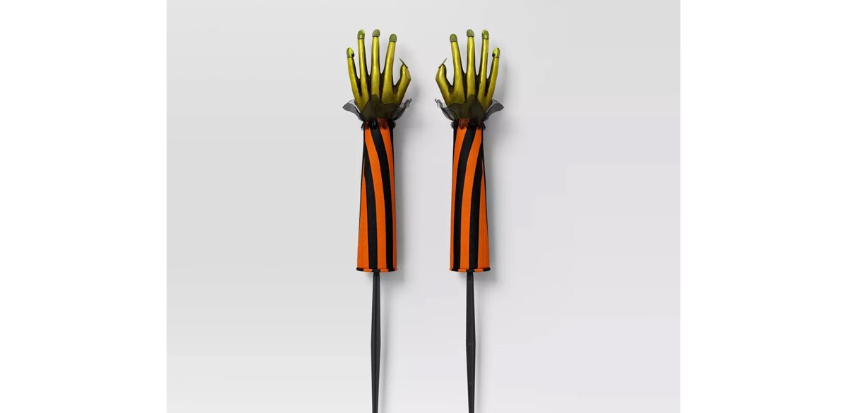 2pc Witch Feet Yard Stakes Halloween Decorative Prop - Hyde &amp; EEK