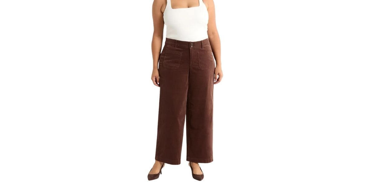 Wit &amp; Wisdom Emma Patch Corduroy Pants