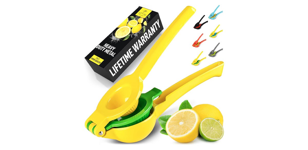 Zulay Kitchen Metal 2-in-1 Lemon Squeezer