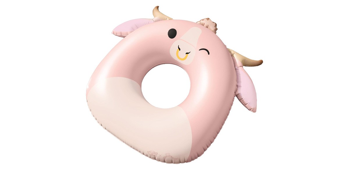 BigMouth x Squishmallows Squishmallows Howland The Cow 36-Inch Ring Pool Float