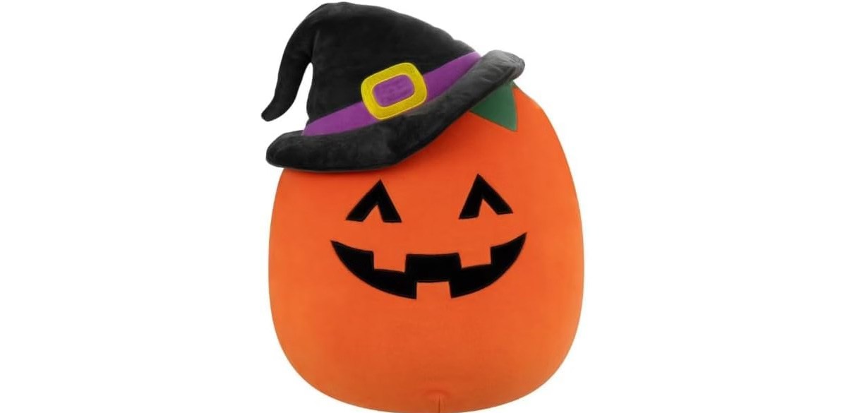 Squishmallows Official 16 inch Paige The Orange Jack-O'-Lantern