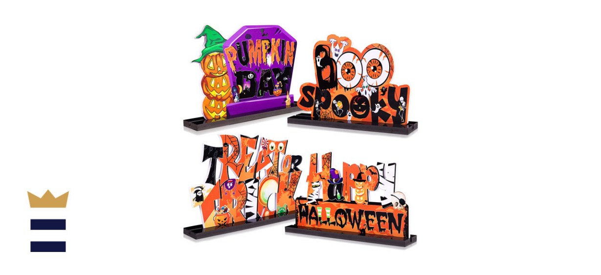 90shine 4-Piece Halloween Table Centerpiece