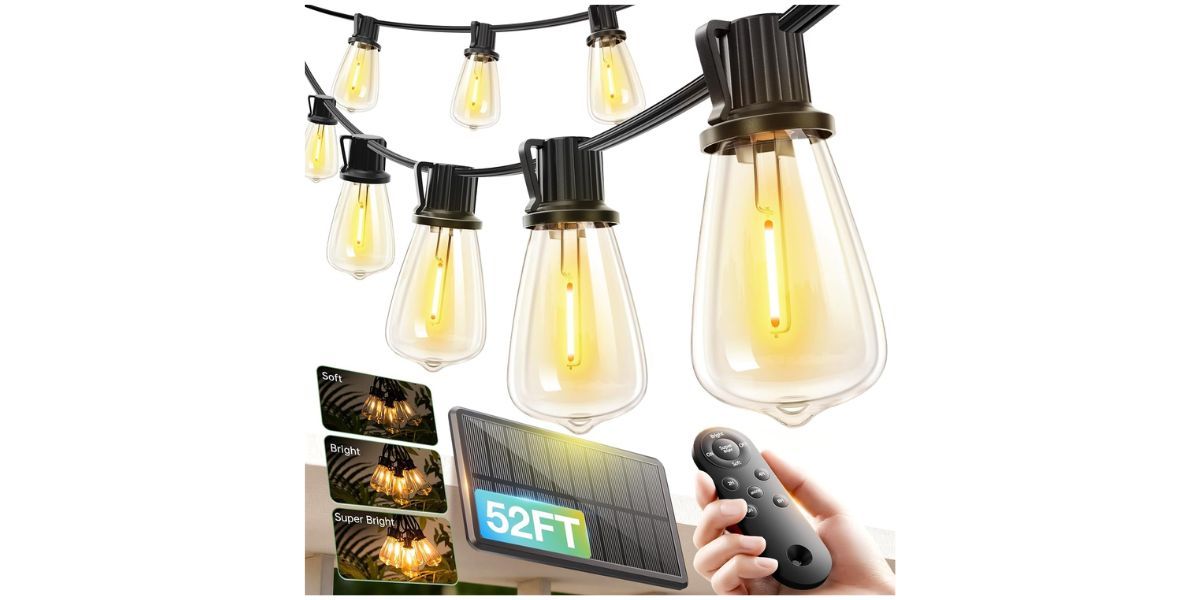 addlon 52(48+4) FT Solar String Lights