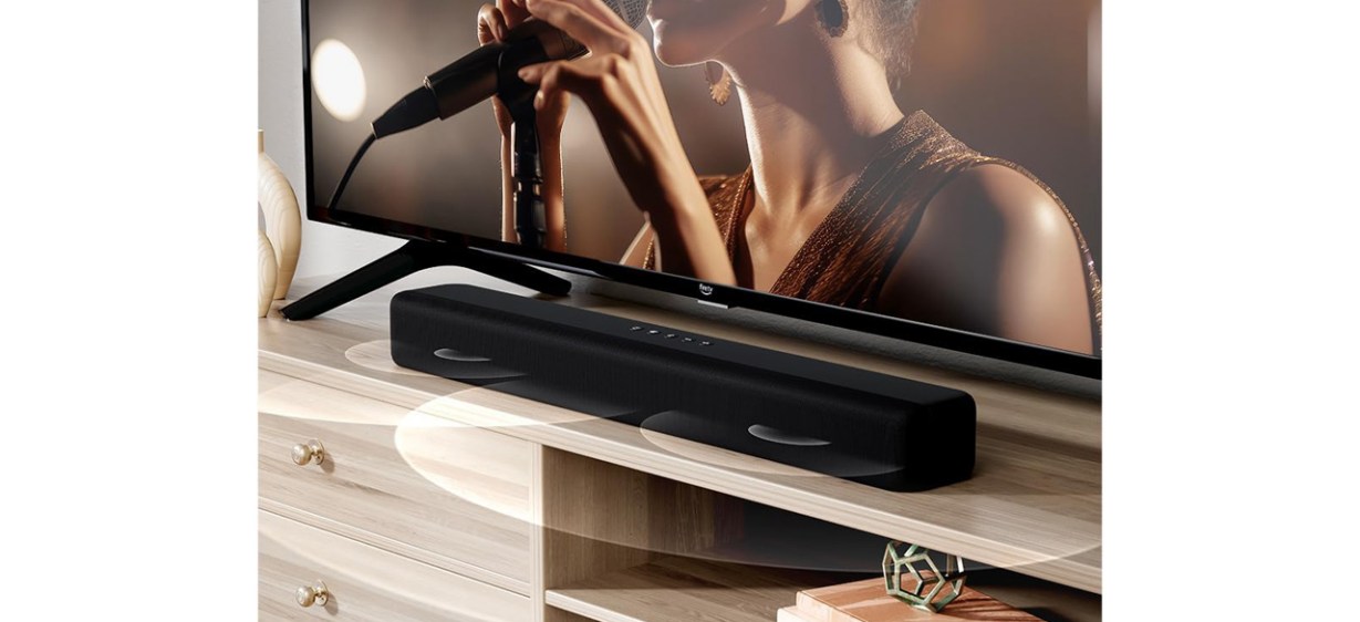 Amazon Soundbar on TV console