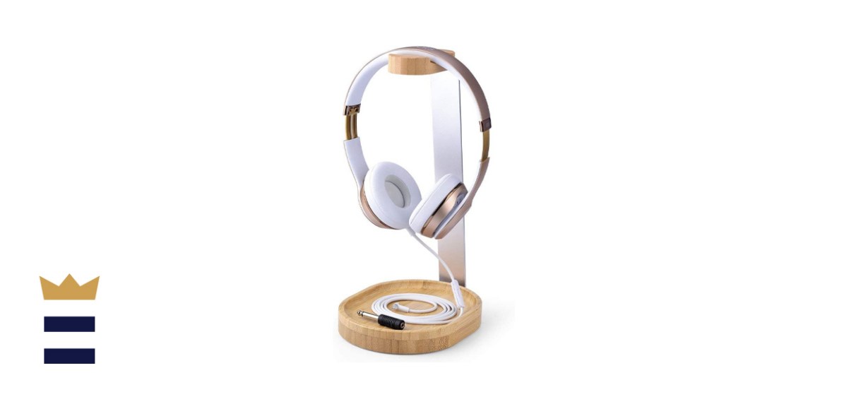 Avantree Universal Wooden &amp; Aluminum Headphone Stand Hanger