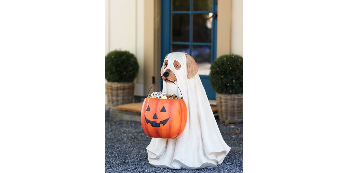 Life-Size Ghost Dog Candy Bowls